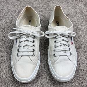 White Canvas Superga Sneakers women's size 39.5